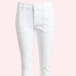 LOFT Regular Skinny Crop Jeans in White